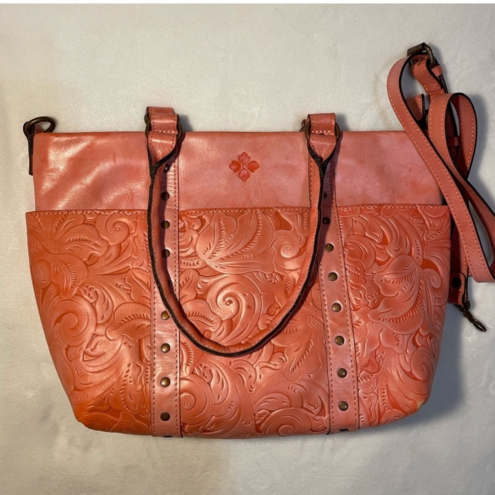 Patricia Nash Coral Floral Purse